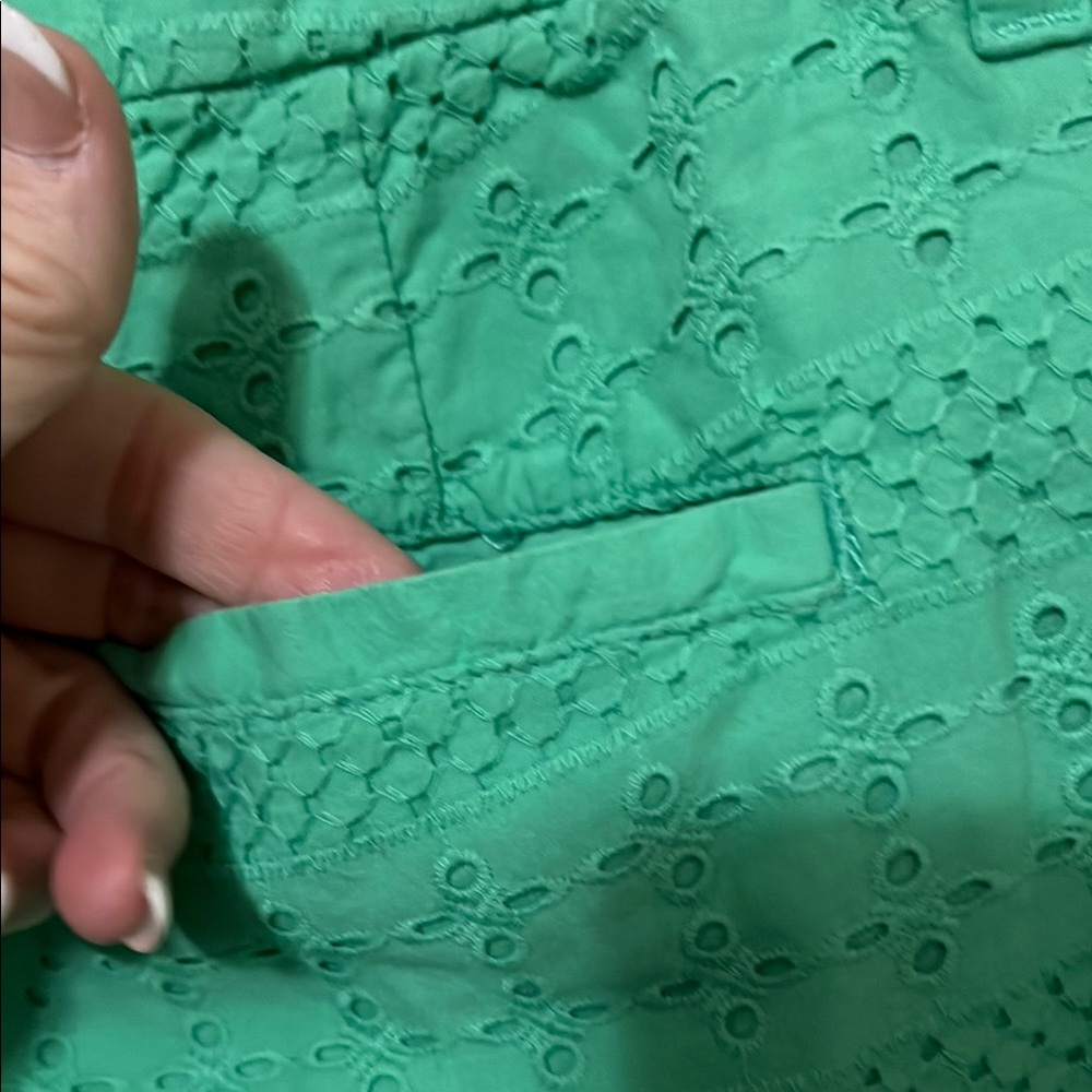Merona Green Eyelet Women's Shorts - Picture 3 of 8
